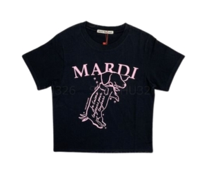 Mardi Mercredi Swing The Tail DDANJI Black Pink (Slim T-Shirt)