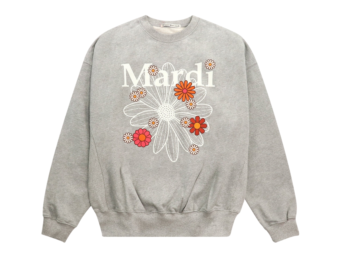 SASOM | apparel Mardi Mercredi Sweatshirt Flowermardi Blossom Grey