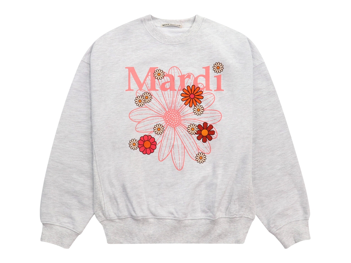 ●Mardi Mercredi●UNISEX SWEATSHIRT NEEDLEWORK_HEATHER OR Mardi Mercredi] FlowerMardi Sweatshirt (25 Color) *LIMITED