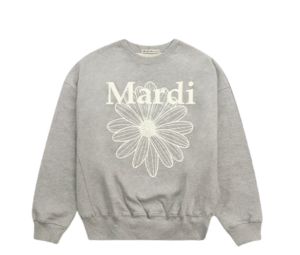 Mardi Mercredi Sweatshirt Flowermardi Grey Ivory