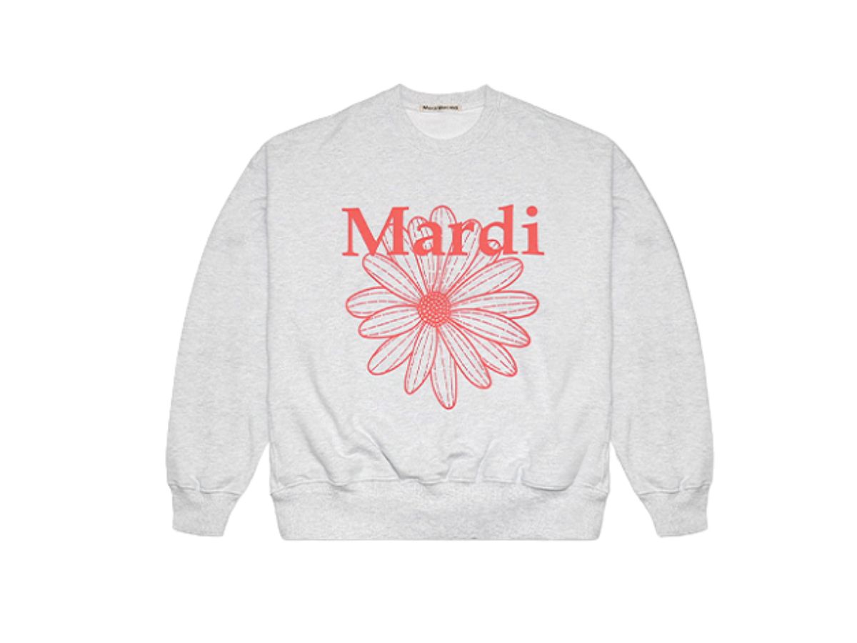 Mardi Mercredi Sweatshirt Flowermardi Heather Coral