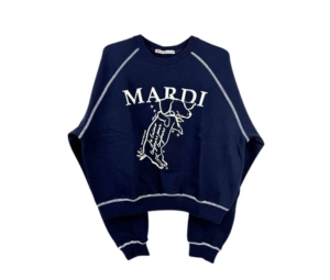 Buy Mardi Mercredi Sweatshirt Raglan Swing The Tail DDANJI Navy Cream at Sasom – Authentic and Ready to Ship