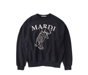 Mardi Mercredi Sweatshirt Swing The Tail DDANJI-Navy Cream