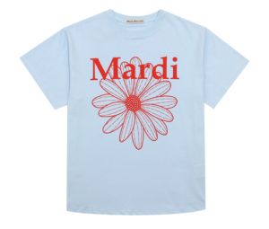 Mardi Mercredi Tshirt Flowermardi Sky Red