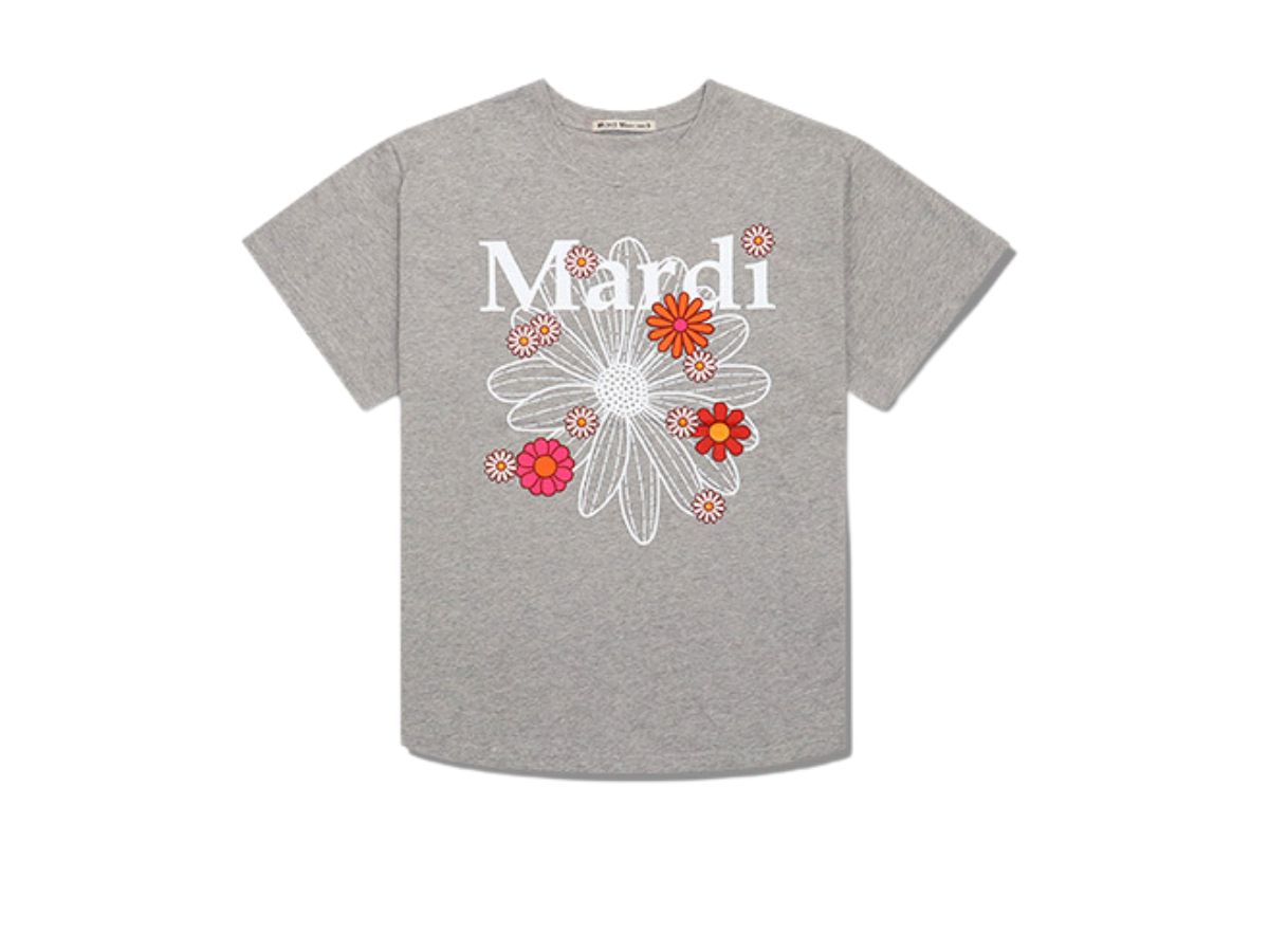●Mardi Mercredi●TSHIRT FLOWERMARDI BLOSSOM_GREY IVORY TSHIRT FLOWERMARDI BLOSSOM_GREY IVORY - MARDI MERCREDI