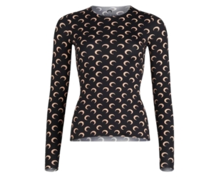 Marine Serre Organic Cotton Tennis Court Top Black | ของแท้
