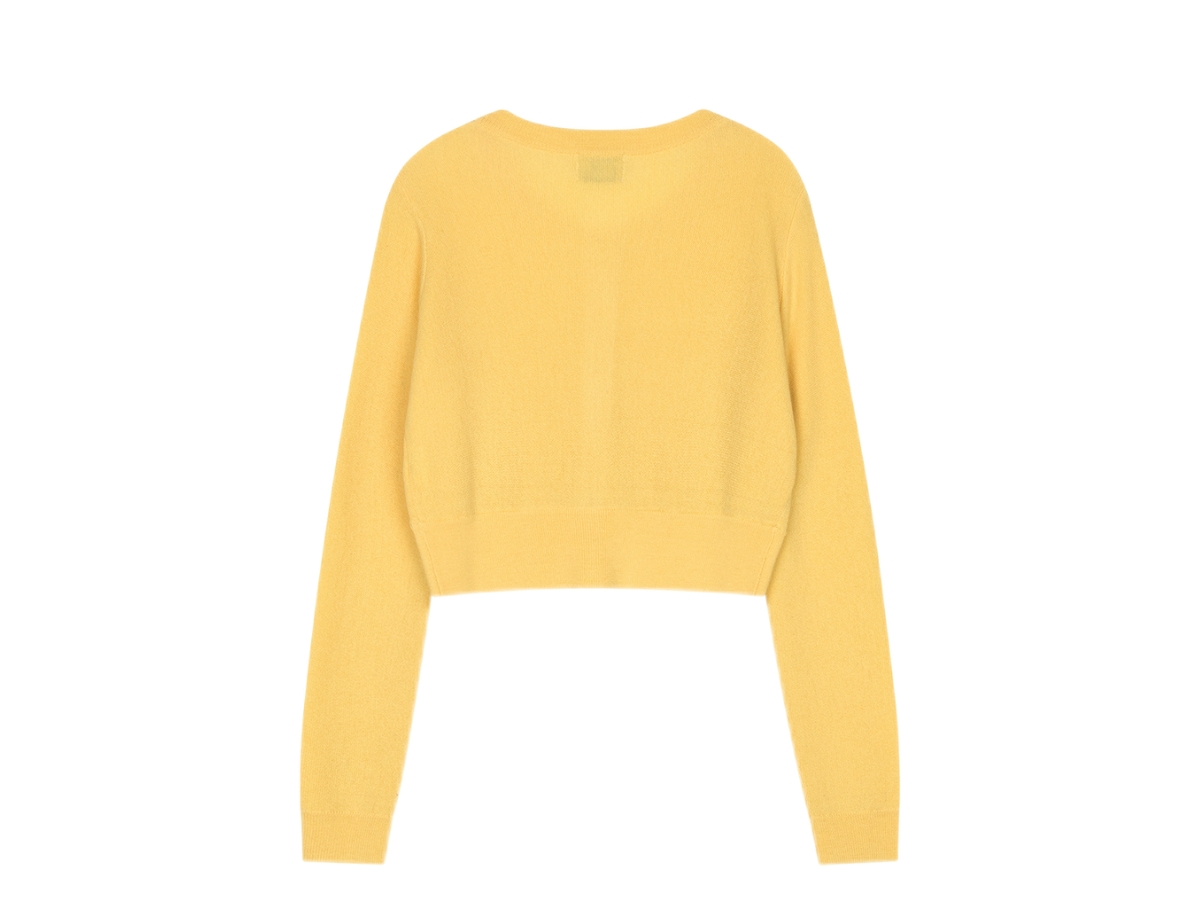 Marithe Francois Girbaud Circle Logo Crop Merino Wool