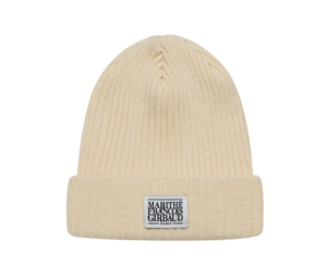 Marithe Francois Girbaud Classic Logo Beanie Beige