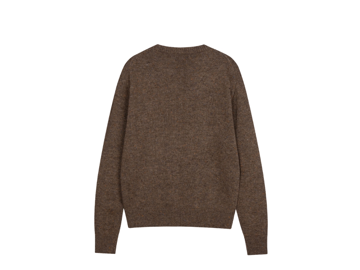 Marithe Francois Girbaud Classic Logo Knit Pullover Brown