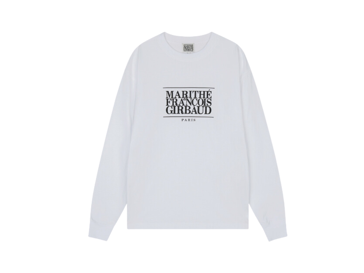 さらに100円引き◆MARITHE◆CLASSIC LOGO LONG SLEEVE Marithe Francois Girbaud Classic Logo Long Sleeve White