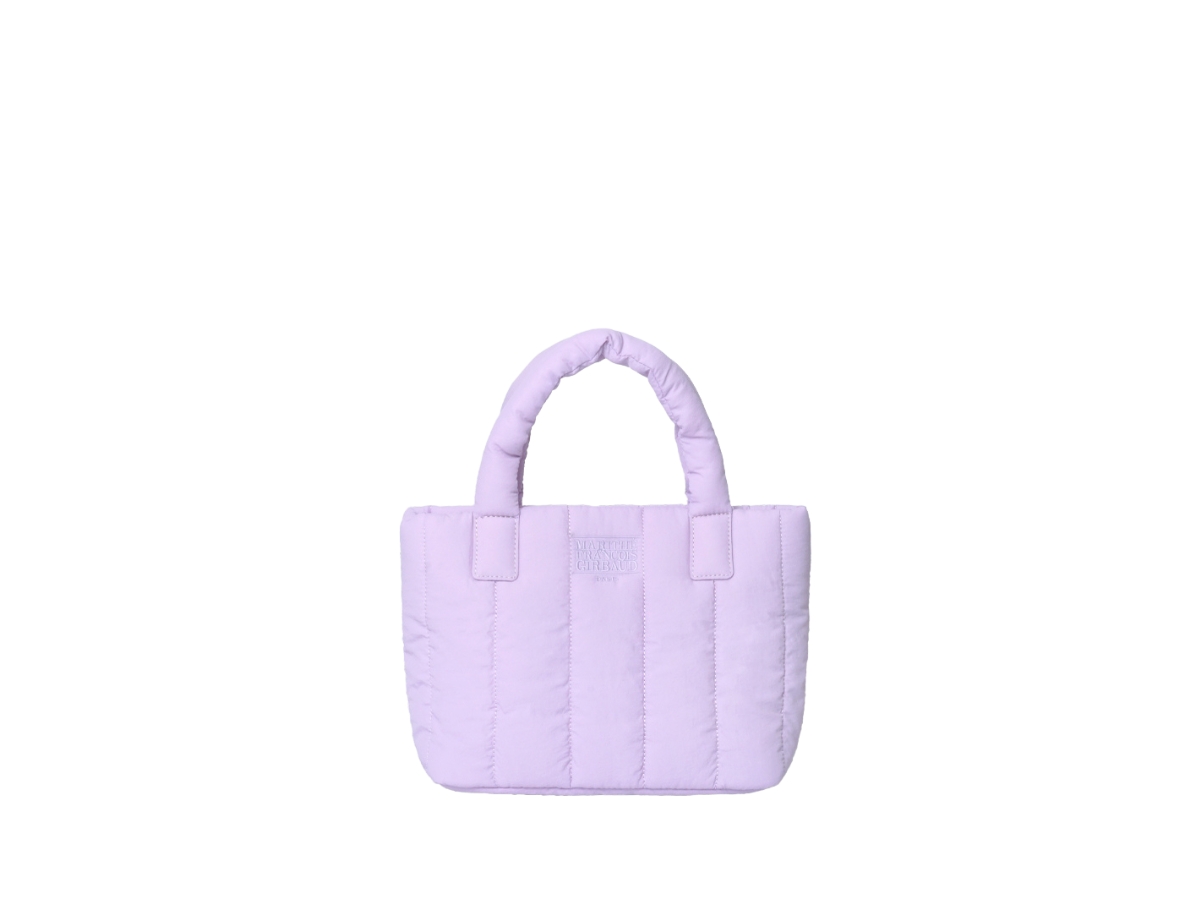 Marithe Francois Girbaud Classic Logo Padding Bag Light Purple