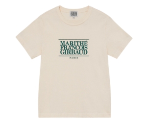 Marithe Francois Girbaud Classic Logo T-Shirt Light Beige (W)