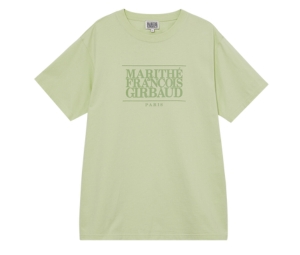 W) Marithe Francois Girbaud Classic Logo T-Shirt Light Green