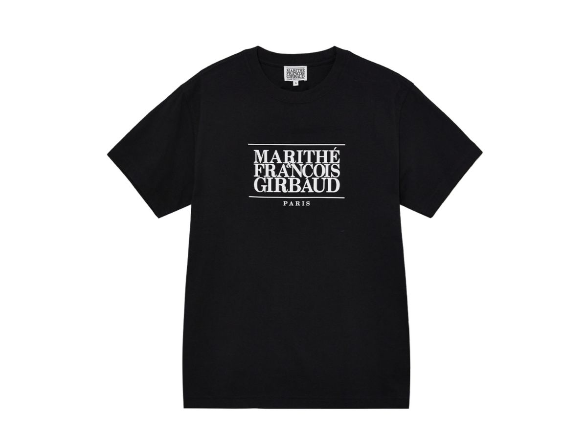 ★Marithe + Francois Girbaud★ CLASSIC LOGO TEE black Marithe Francois Girbaud Classic Logo Black Tee Women