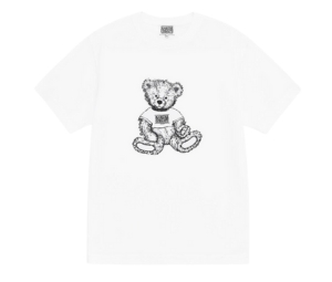 Marithe Francois Girbaud Doodle Bear Tee White-Black