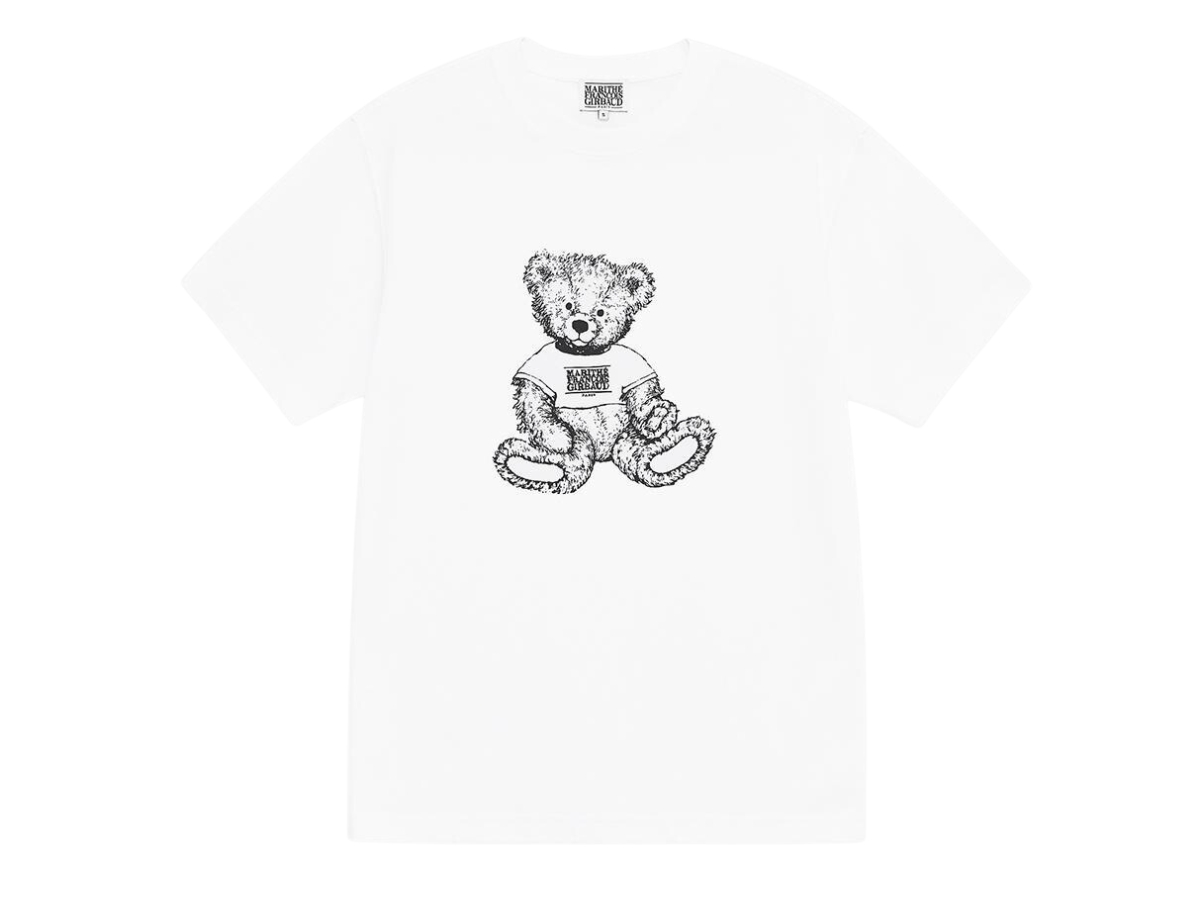 Marithe Francois Girbaud Doodle Bear Tee White-Black