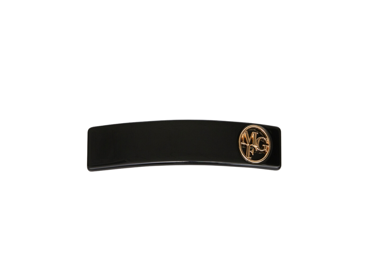 Marithe Francois Girbaud France Circle Logo Hair Pin Black