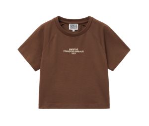 ★Marithe + Francois Girbaud★ W WINE GRAPHIC TEE brown MFG4 W CLASSIC LOGO TEE black - MARITHE FRANCOIS GIRBAUD
