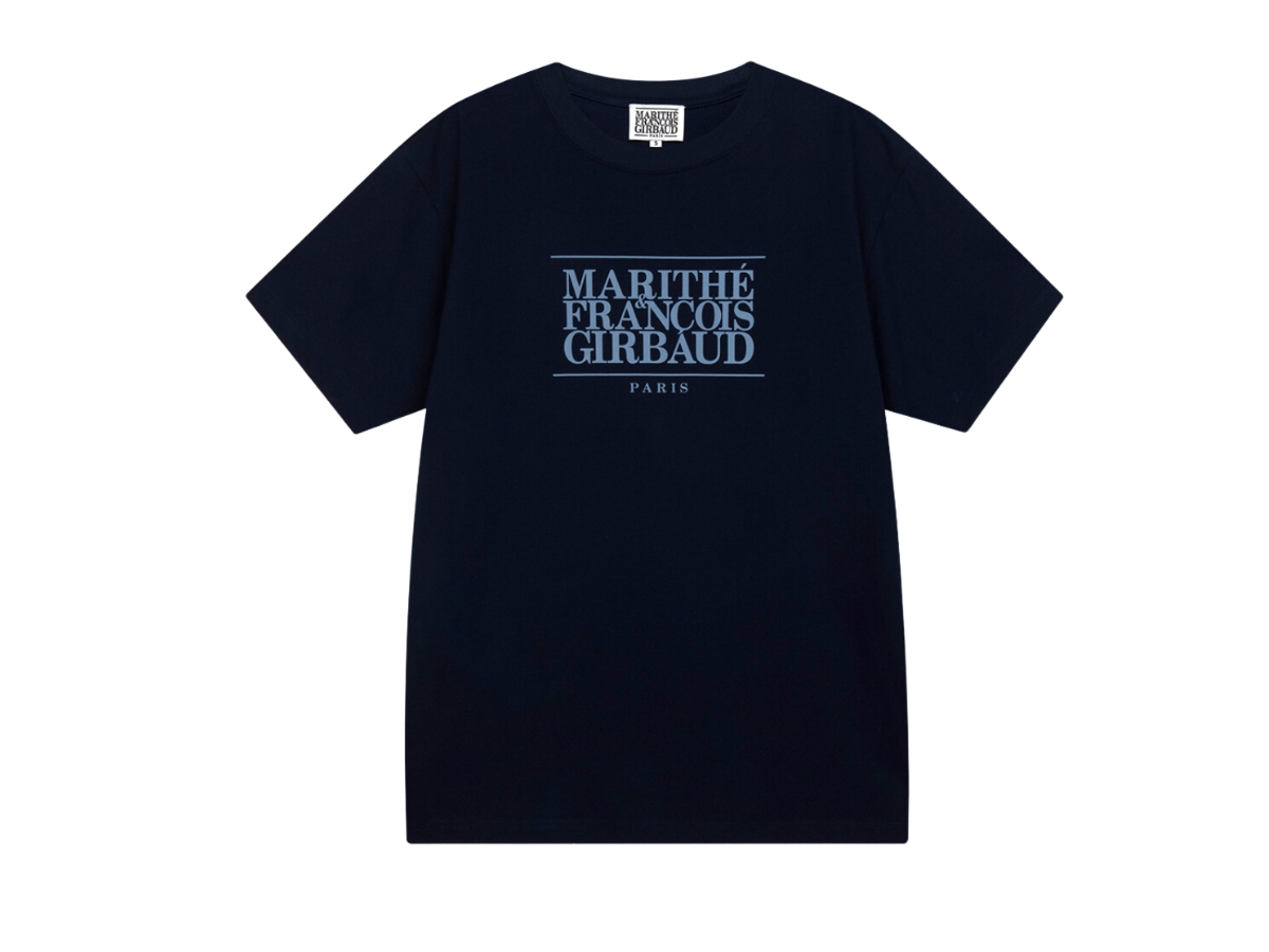 Marithe Francois Girbaud Mouvement Classic Logo Tee Navy