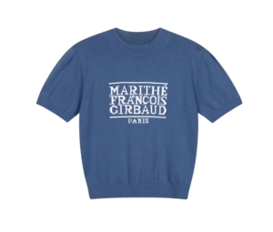 Marithe Francois Girbaud W Classic Logo Half Knit Navy