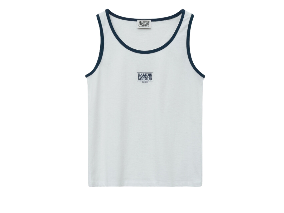 【Marithe+Francois Girbaud】送料込み CLASSIC LOGO SLEEVELESS Marithe Francois Girbaud W Classic Logo Sleeveless White