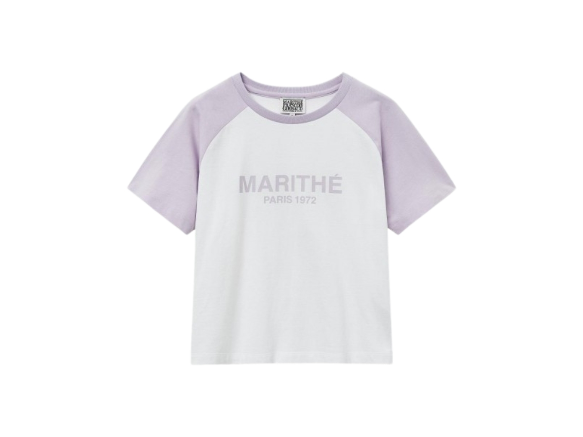 Marithe Francois Girbaud W Raglan Regular Logo Tee Purple Marithe Francois Girbaud W Raglan Regular Logo Tee Purple