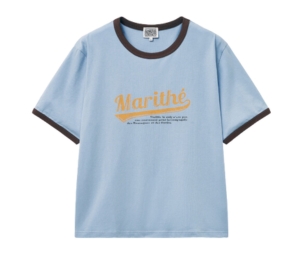 ★Marithe + Francois Girbaud★ W CLASSIC LOGO TEE sky blue m4-600x837.jpg