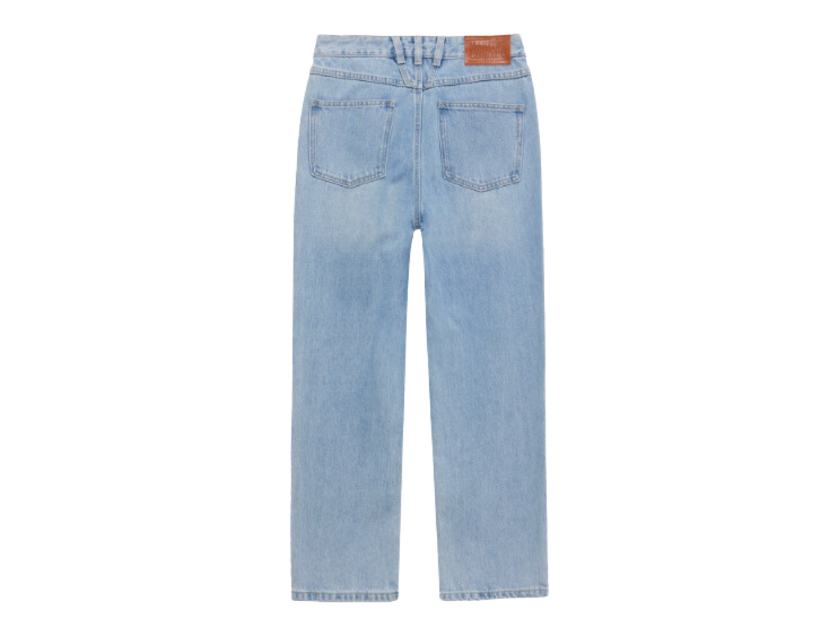 Marithe Francois Girbaud W X-Pocket Tapered Denim Pants Light Blue