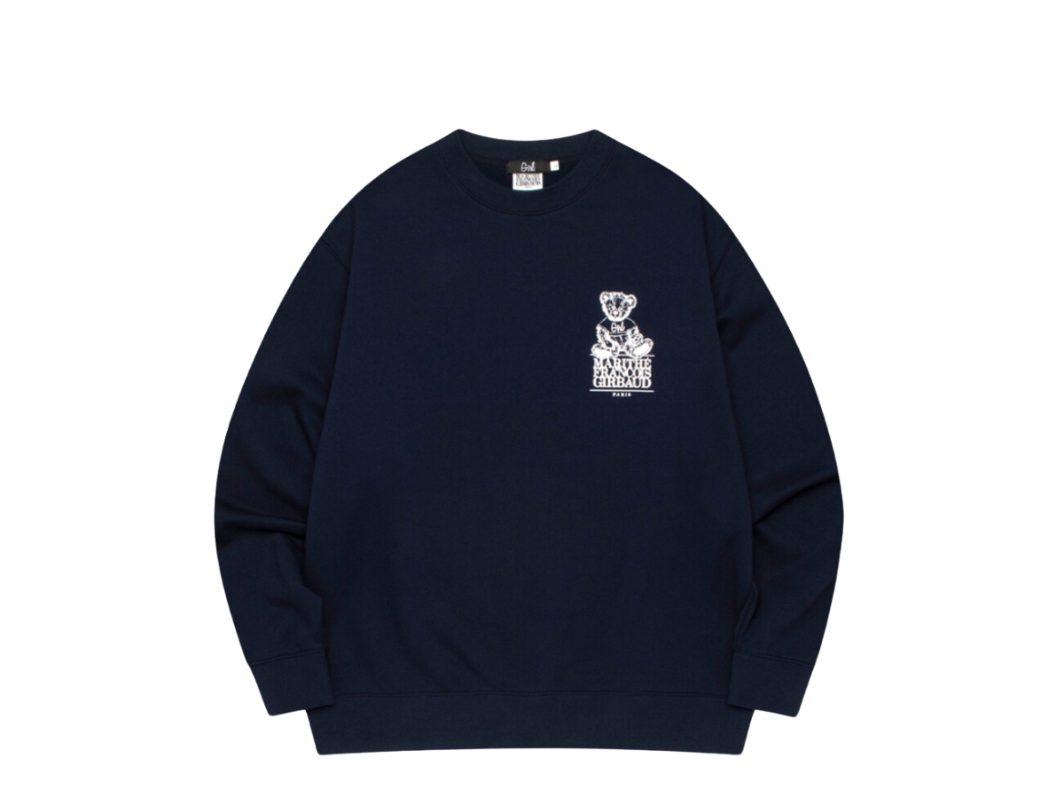 ★MARITHE★CLASSIC LOGO SWEATSHIRT Marithe Francois Girbaud Classic Logo Crop Sweatshirt Ivory (W)