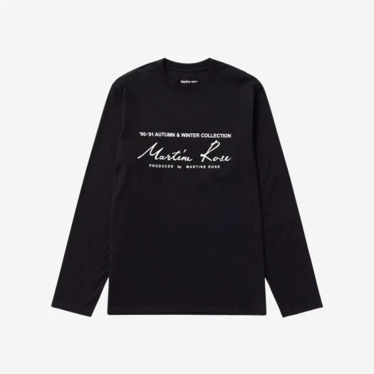 Buy Martine Rose Classic Long Sleeve T-Shirt Black at Sasom – Authentic and Ready to Ship