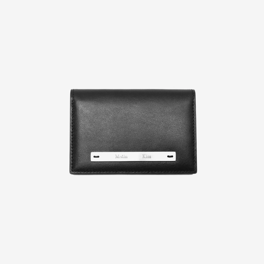 【Matin Kim】SLIM L BUSINESS WALLET Matin Kim Slim Metal Business Wallet Black - SS25 - US
