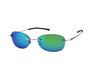 Buy Maui Jim Aki AKi In Matte Silver Frame With Maui Green Polarized Lenses at Sasom – Authentic and Ready to Ship