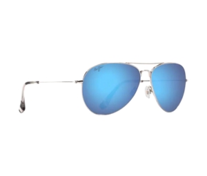 Buy Maui Jim Mavericks In Silver Frame With Blue Hawaii Lenses at Sasom – Authentic and Ready to Ship
