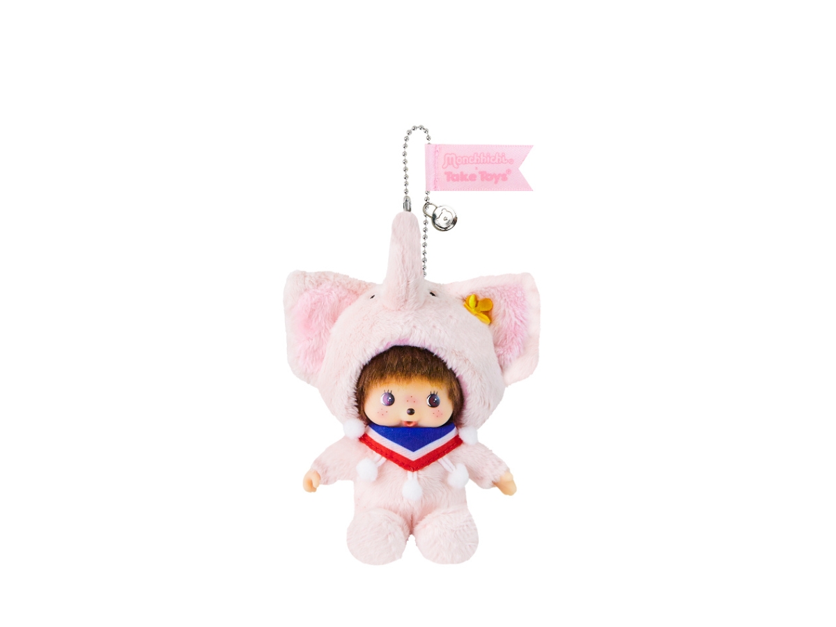 Buy Monchhichi Luk Chang Girl Pink Thai-Thai Collection Keychain at Sasom – Authentic and Ready to Ship