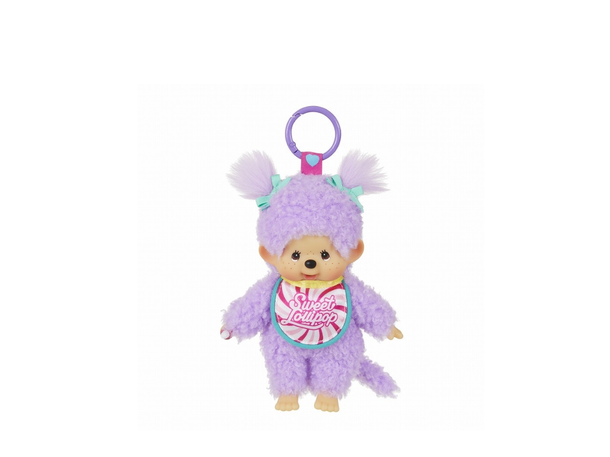 Buy Monchhichi Sweet Lollipop Monchhichi Keychain Purple at Sasom – Authentic and Ready to Ship