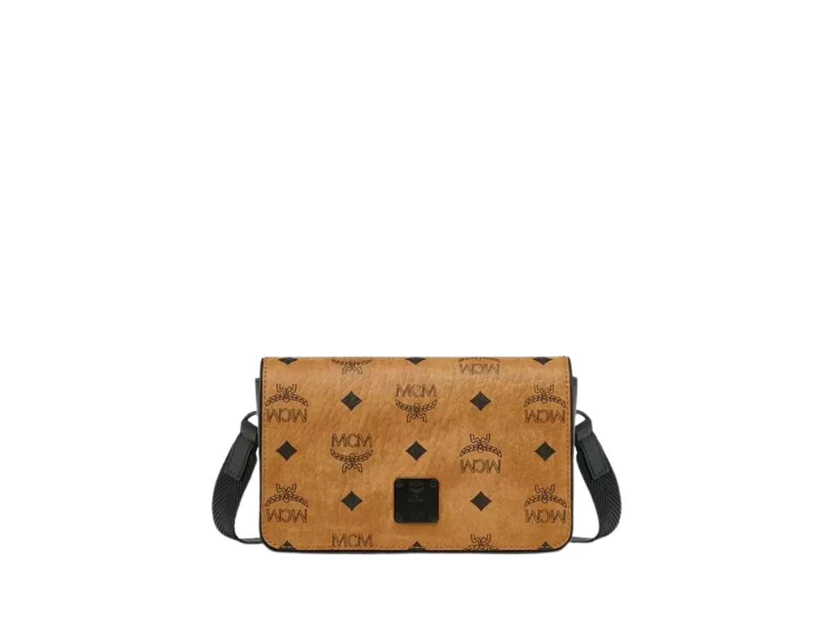 MCM Aren Crossbody Pouch In Monogram Leather in Natural