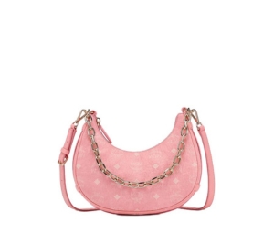 Buy MCM Aren Crescent Hobo In Pink Visetos Monogram With Palladium Hardware at Sasom – Authentic and Ready to Ship