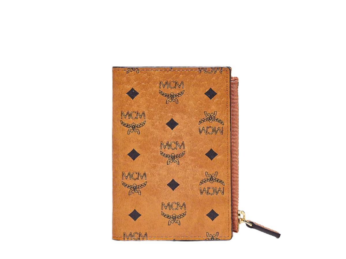 Mcm claus small top wallet