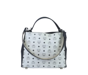 Buy MCM Hobo Visetos Handbags Black White at Sasom – Authentic and Ready to Ship