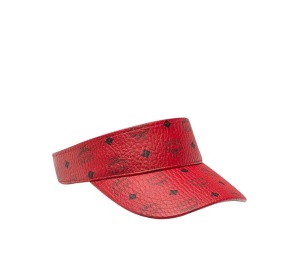 Buy MCM Visetos Visor Hat Red at Sasom – Authentic and Ready to Ship