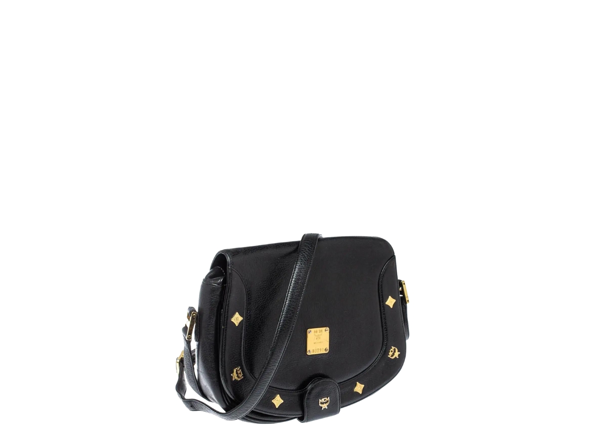 SASOM bags MCM Leather Flap Crossbody Bag Black Check the latest price now