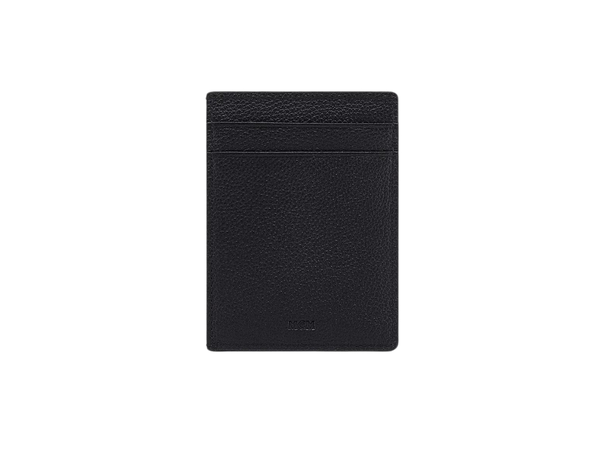 MCM Mini Himmel Card Case In Embossed Leather Grained