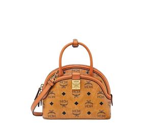 Buy MCM Small Tracy Tote in Visetos Cognac at Sasom – Authentic and Ready to Ship