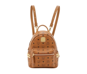 Mcm stark side studs discount bebe boo backpack in visetos