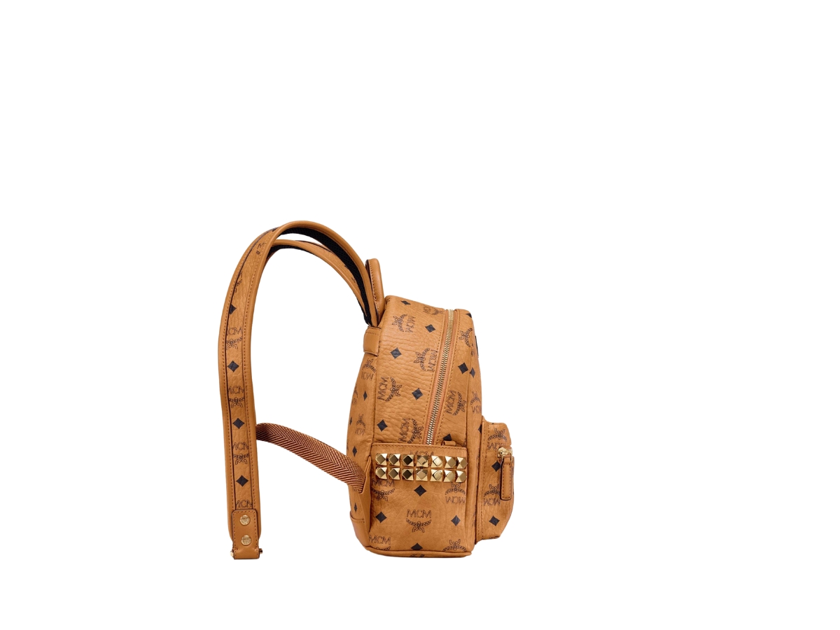 SASOM | กระเป๋า MCM Stark Side Studs Backpack In Visetos Coated Canvas ...