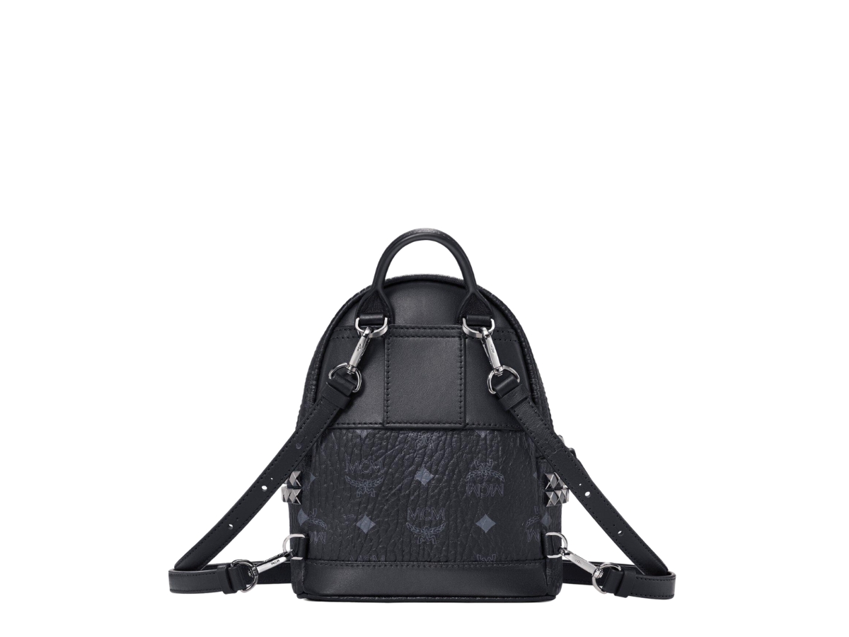 SASOM bags MCM X Mini Stark Bebe Boo Backpack In Visetos Black