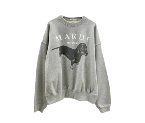 Buy Mardi Mercredi Sweatshirt Ddanji Grey White at Sasom – Authentic and Ready to Ship