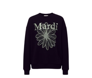 Buy Mardi Mercredi Sweatshirt Flowermardi Needlework Black Mint at Sasom – Authentic and Ready to Ship