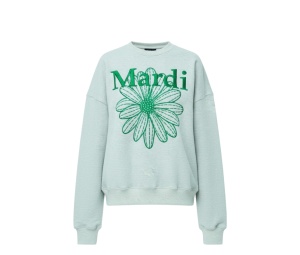 Buy Mardi Mercredi Sweatshirt Flowermardi Needlework Oatmeal Green at Sasom – Authentic and Ready to Ship