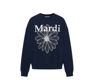Buy Mardi Mercredi Sweatshirt Flowermardi Navy Palepink at Sasom – Authentic and Ready to Ship